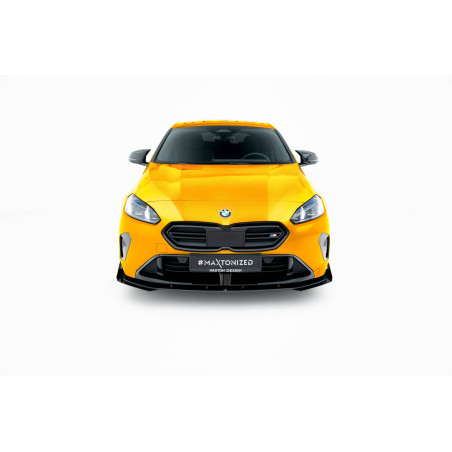 SPLITTER ANTERIORE street pro + Flaps BMW 1 M-Pack F70 (Cod. M-BM170MPACKCNC-FD1BRB+FSF1G)