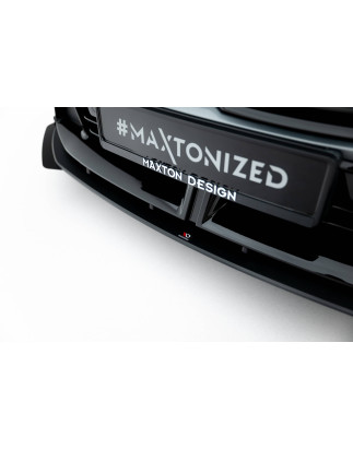 SPLITTER ANTERIORE street pro + Flaps BMW 1 M-Pack F70 (Cod. M-BM170MPACKCNC-FD1BRB+FSF1G)