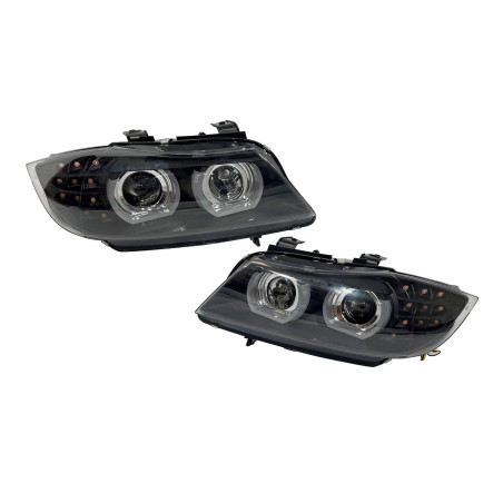 Fari Day Light De Dia BMW E90 '09-11 Xenon DRL Black (Cod. E-FAB0155)