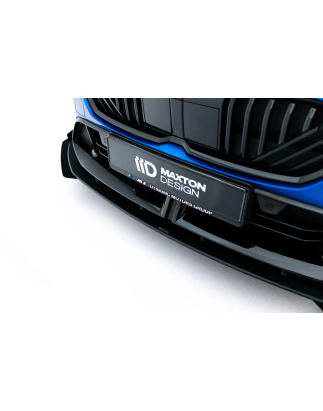 SPLITTER ANTERIORE street pro + Flaps BMW 1 M-Pack F70 (Cod. M-BM170MPACKCNC-FD1BRB+FSF1G)
