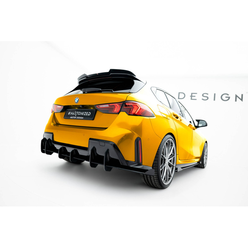 DIFFUSORE POSTERIORE street pro + Flaps BMW 1 M-Pack F70 (Cod. M-BM170MPACKCNC-RS1BRB+RSF1G)