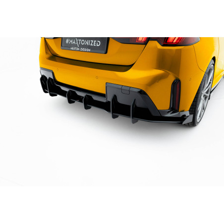 DIFFUSORE POSTERIORE street pro + Flaps BMW 1 M-Pack F70 (Cod. M-BM170MPACKCNC-RS1BRB+RSF1G)