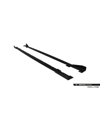 Diffusori minigonne street pro + Flaps BMW 1 M-Pack F70 (Cod. M-BM170MPACKCNC-SD1B+SF1G)