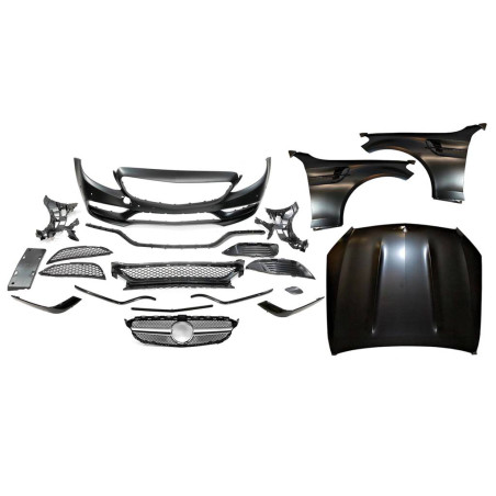 Kit Estetico Mercedes W205 2014-2018 4P/2P/SW Look AMG C63 (Cod. E-TCM02000381204501641)