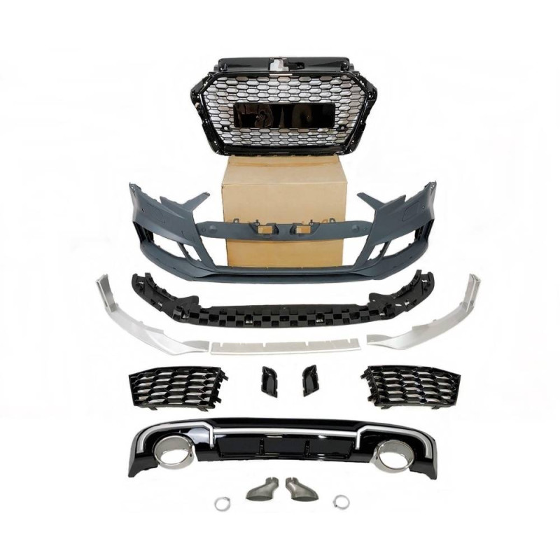 Kit Estetico Audi A3 SPORTBACK 2016-2019 look RS3 (Cod. E-TCA02173210RS12)
