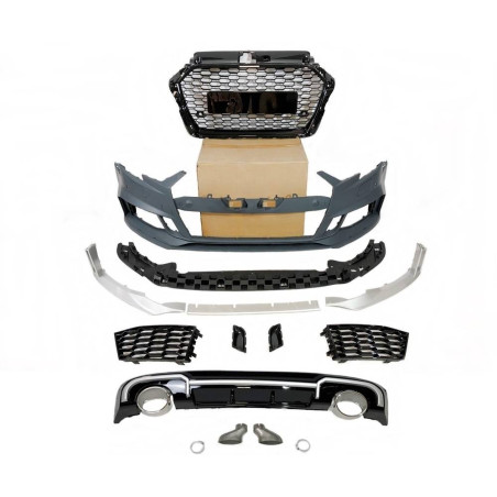 Kit Estetico Audi A3 SPORTBACK 2016-2019 look RS3 (Cod. E-TCA02173210RS12)