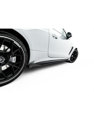 Diffusori minigonne street pro + Flaps Mercedes-AMG CLE 53 C236 (Cod. M-MECLE23653AMGCNC-SD1B+SF1G)