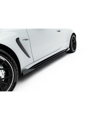 Diffusori minigonne street pro + Flaps Mercedes-AMG CLE 53 C236 (Cod. M-MECLE23653AMGCNC-SD1BRB+SF1G