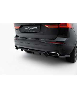 Splitter posteriore (con barre verticali) Volvo XC60 Mk2 (Cod. M-VO-XC60-2-RD1G+RD2G)