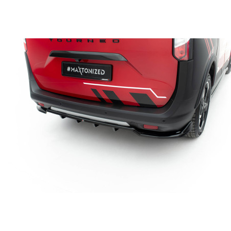 Splitter posteriore (con barre verticali) Ford Tourneo Courier Mk2 (Cod. M-FO-TO-COU-2-RD1G+RD2G)