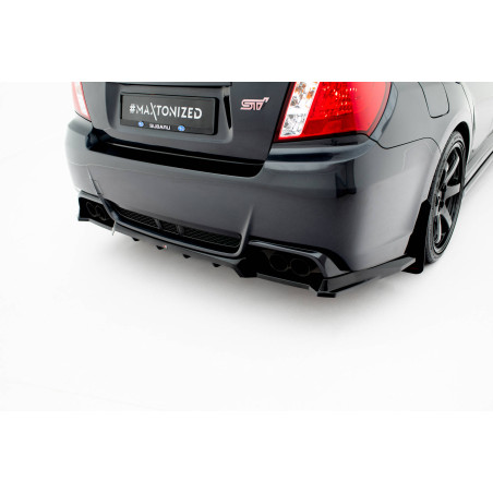 Splitter posteriore (con barre verticali) Subaru Impreza WRX STI Mk3 Facelift (Cod. M-SU-IM-3F-WRX-S
