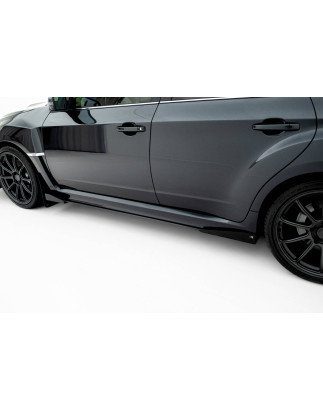 Diffusori minigonne street pro + Flaps Subaru Impreza WRX STI Mk3 Facelift (Cod. M-SUIM3FWRXSTICNC-S