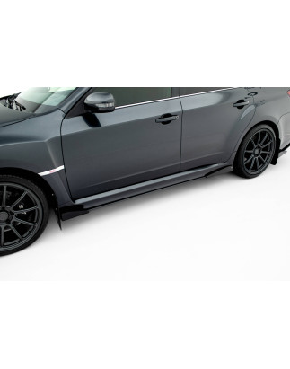Diffusori minigonne street pro + Flaps Subaru Impreza WRX STI Mk3 Facelift (Cod. M-SUIM3FWRXSTICNC-S