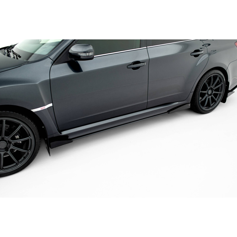 Diffusori minigonne street pro + Flaps Subaru Impreza WRX STI Mk3 Facelift (Cod. M-SUIM3FWRXSTICNC-S