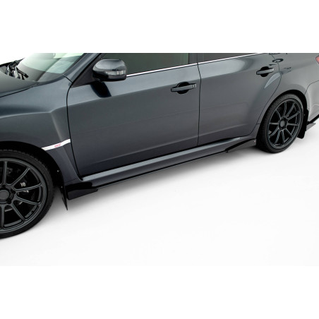 Diffusori minigonne street pro + Flaps Subaru Impreza WRX STI Mk3 Facelift (Cod. M-SUIM3FWRXSTICNC-S