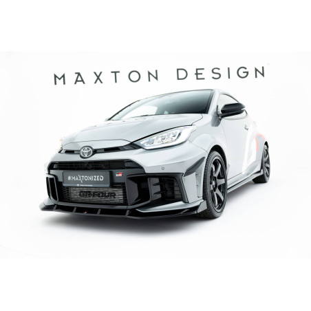 SPLITTER ANTERIORE V.1 + Flaps Toyota GR Yaris Mk4 Facelift (Cod. M-TO-YA-4F-GR4-FD1G+FSF1B)