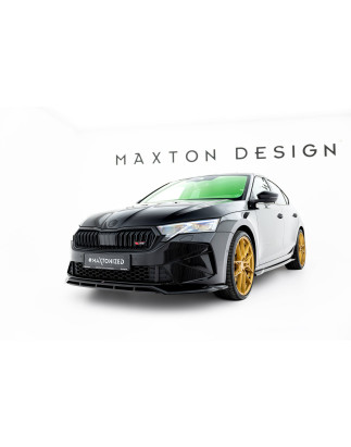 SPLITTER ANTERIORE V.1 Skoda Octavia RS Liftback / Combi Mk4 Facelift (Cod. M-SK-OC-4F-RS-FD1G+FD1RG