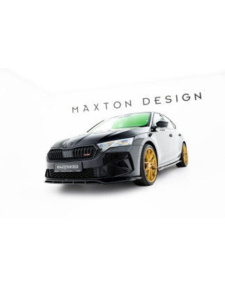 SPLITTER ANTERIORE V.1 Skoda Octavia RS Liftback / Combi Mk4 Facelift (Cod. M-SK-OC-4F-RS-FD1G+FD1RG