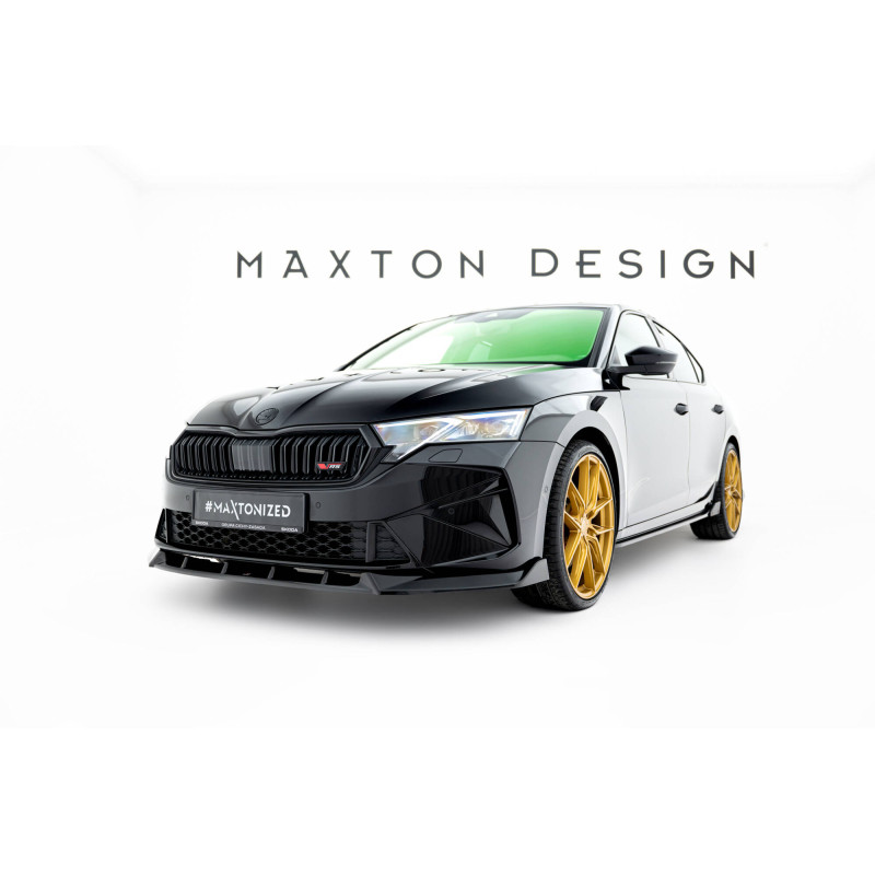 SPLITTER ANTERIORE V.2 Skoda Octavia RS Liftback / Combi Mk4 Facelift (Cod. M-SK-OC-4F-RS-FD2G)
