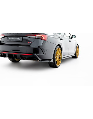Splitters posteriori laterali V.8 Skoda Octavia RS Liftback / Combi Mk4 Facelift (Cod. M-SK-OC-4F-RS
