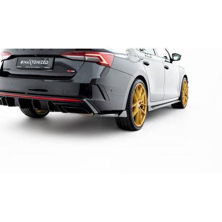 Splitters posteriori laterali V.8 Skoda Octavia RS Liftback / Combi Mk4 Facelift (Cod. M-SK-OC-4F-RS