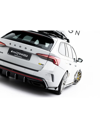 Splitters posteriori laterali V.8 Skoda Octavia RS Liftback / Combi Mk4 Facelift (Cod. M-SK-OC-4F-RS