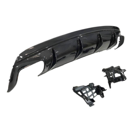 Diffusore Posteriore Mercedes CLA W117 16-18 4P/SW Look A45 Carbonio (Cod. E-TCM4545)