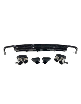 Diffusore Posteriore Audi A6 / A6 Avant C8 Look S6 (Cod. E-TCA0226)