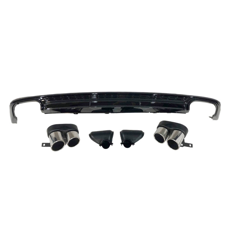 Diffusore Posteriore Audi A6 / A6 Avant C8 Look S6 (Cod. E-TCA0226)