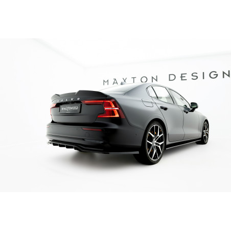 Splitter posteriore (con barre verticali) Volvo S60/V60 R-Design Mk3  (Cod. M-VO-S60-3F-RDESIGN-RD1G