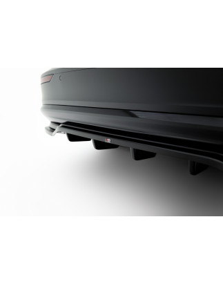 Splitter posteriore (con barre verticali) Volvo S60/V60 R-Design Mk3  (Cod. M-VO-S60-3F-RDESIGN-RD1G