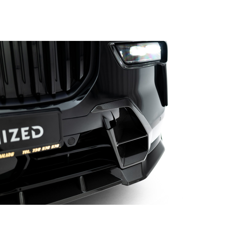  Carbon paraurti anteriore Side Vents BMW X7 M-Pack G07 Facelift (Cod. M-CF-BM-X7-07F-MPACK-G1-245-P