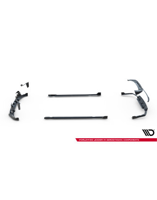 Splitters Set in carbonio V.2 BMW X7 M-Pack G07 Facelift (Cod. M-CF-BM-X7-07F-MPACK-SET2)