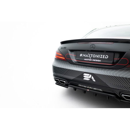 Splitter posteriore (con barre verticali) Mercedes-Benz SL 63 AMG R231 (Cod. M-ME-SL-R231-63-RD1G+RD