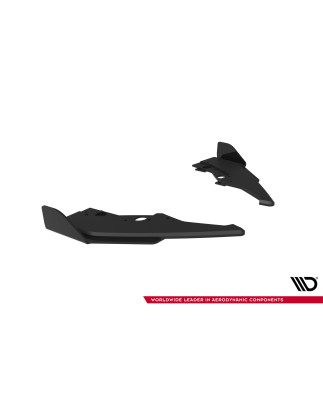 Splitters posteriori laterali Street Pro V.2 + Flaps BMW M135i F70 (Cod. M-BM170MCNC-RSD2BRB+RSF2G)
