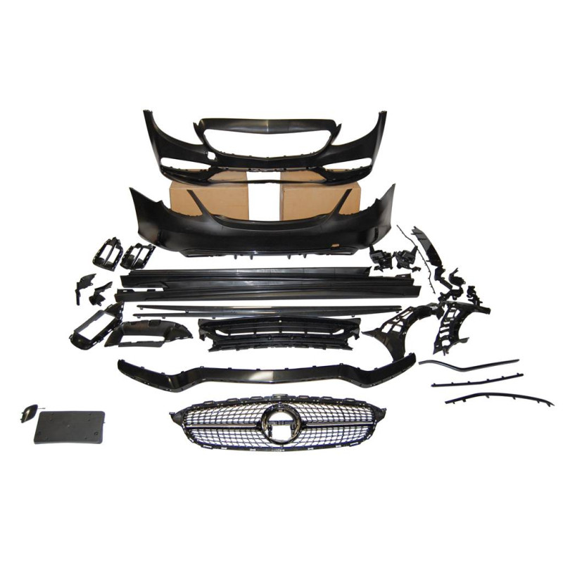 Kit Estetico Mercedes W205 4P 2014-2021 Look C63 2019 Diamond (Cod. E-TCM0222022302240225)