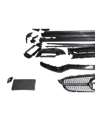 Kit Estetico Mercedes W205 4P 2014-2021 Look C63 2019 Diamond (Cod. E-TCM0222022302240225)