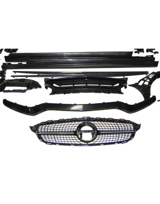 Kit Estetico Mercedes W205 4P 2014-2021 Look C63 2019 Diamond (Cod. E-TCM0222022302240225)