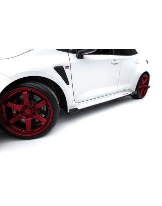 Diffusori minigonne street pro + Flaps Toyota GR Corolla Mk12 (Cod. M-TOCO12GR4CNC-SD1BRB+SF1G)
