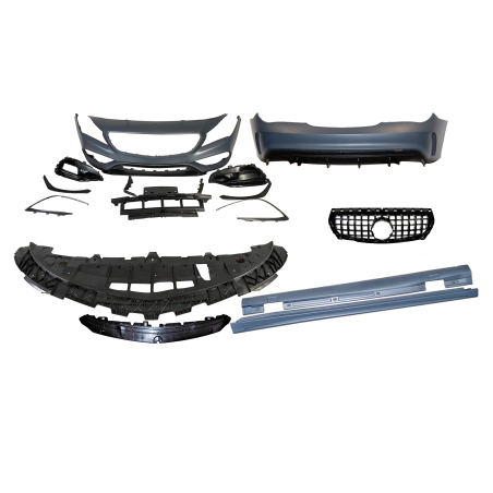 Kit Estetico Mercedes W117 13-16 4P / SW LCI Look AMG A45 Griglia (Cod. E-TCM019701980208ESM00001411
