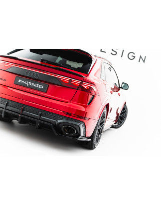 Splitter posteriore (con barre verticali) Audi RSQ8 Mk1 Facelift (Cod. M-AU-RSQ8-1F-RD1G+RD2G)