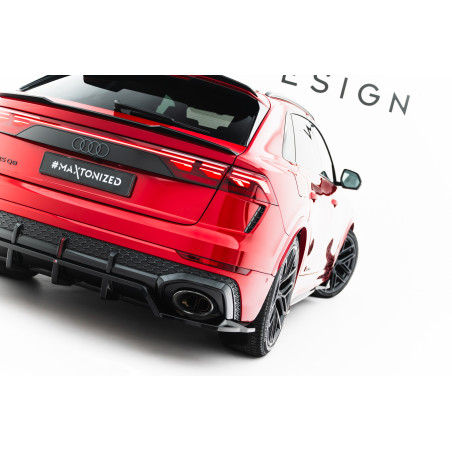 Splitter posteriore (con barre verticali) Audi RSQ8 Mk1 Facelift (Cod. M-AU-RSQ8-1F-RD1G+RD2G)