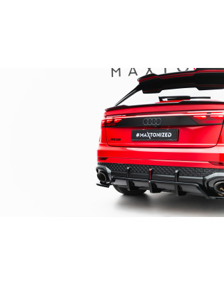 Splitter posteriore (con barre verticali) Audi RSQ8 Mk1 Facelift (Cod. M-AU-RSQ8-1F-RD1G+RD2G)