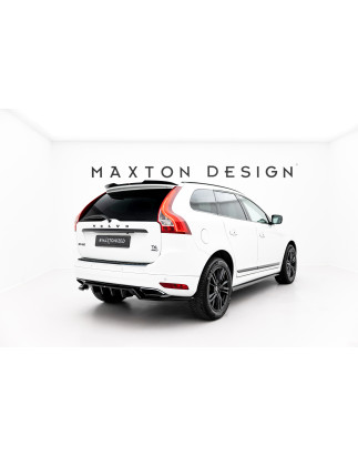 Splitter posteriore (con barre verticali) Volvo XC60 Mk1 Facelift (Cod. M-VO-XC60-1F-RD1G+RD2G)