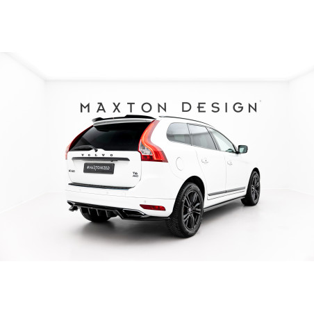 Splitter posteriore (con barre verticali) Volvo XC60 Mk1 Facelift (Cod. M-VO-XC60-1F-RD1G+RD2G)