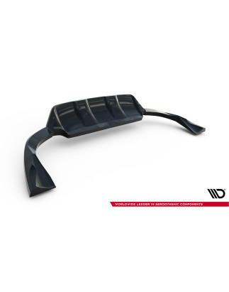 Splitter posteriore (con barre verticali) Volvo XC60 Mk1 Facelift (Cod. M-VO-XC60-1F-RD1G+RD2G)