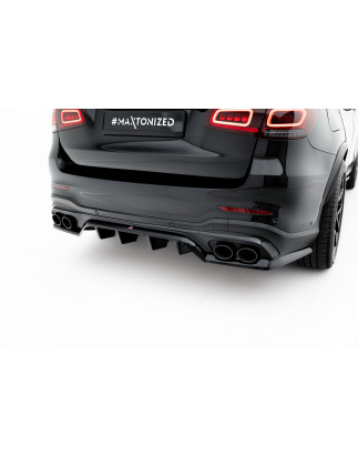 Splitter posteriore (con barre verticali) Mercedes-AMG GLC 43 SUV X253 Facelift (Cod. M-ME-GLC-X253F