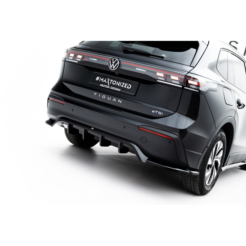 Splitter posteriore (con barre verticali) Volkswagen Tiguan Mk3 (Cod. M-VW-TI-3-RD1G+RD2G)