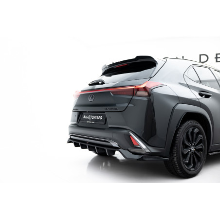 Splitter posteriore (con barre verticali) Lexus UX F-Sport Mk1 (Cod. M-LE-UX-1-FSPORT-RD1G+RD2G)