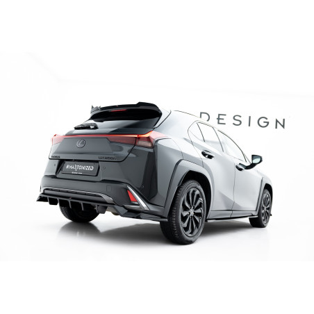 Splitter posteriore (con barre verticali) Lexus UX F-Sport Mk1 (Cod. M-LE-UX-1-FSPORT-RD1G+RD2G)